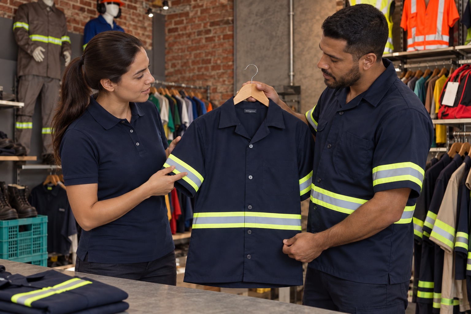Atendimento para definição do uniforme profissional